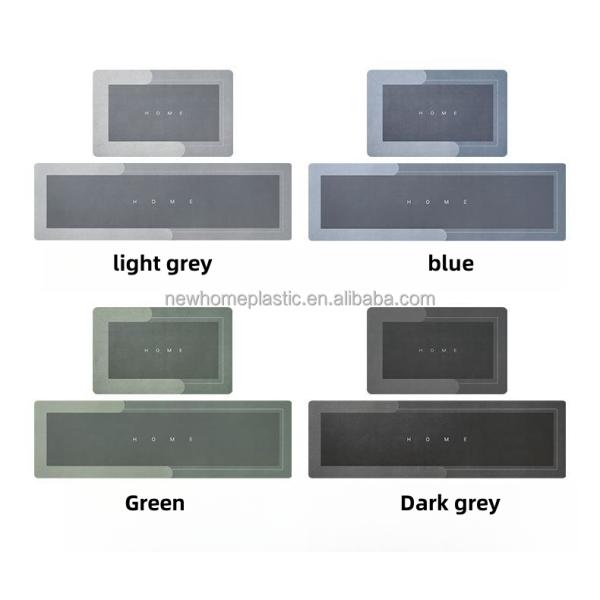 Легко очищаемый кухонный коврик 45 * 120 см Размер для поглощающей и устойчивой к грязи поверхности