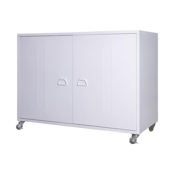 Rubber Wheels Steel Metal Filing Storage Cabinet Knocked down