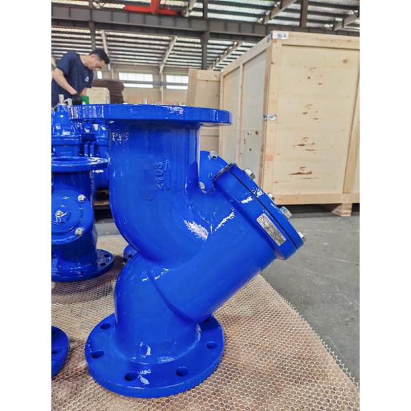 Cast Iron Ductile Iron Y Strainer For Water Steam Oil Flanged End Connection PN16 Pressure Rating