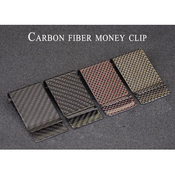 Зажимы денег волокна углерода стиля 70mm*37mm дела