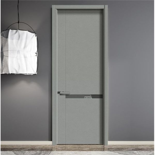 Modern Bedroom Interior Wooden Door With Frame Custom Color