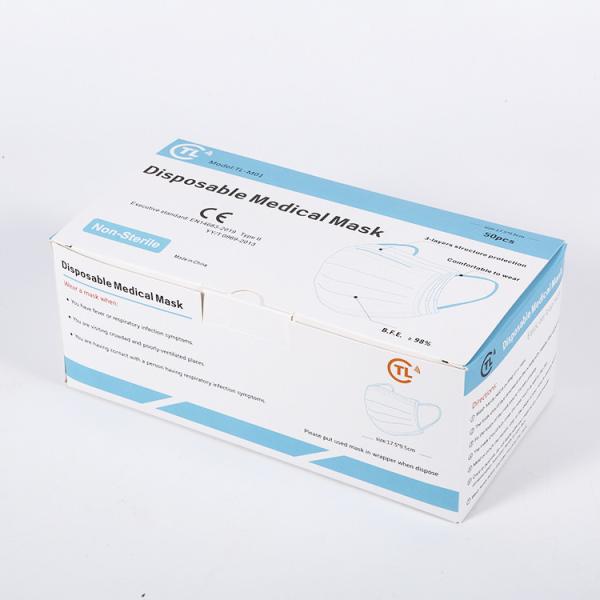 3 Ply Medical Face Mask Non-woven Disposable Hospital Doctor Protective Face Mask