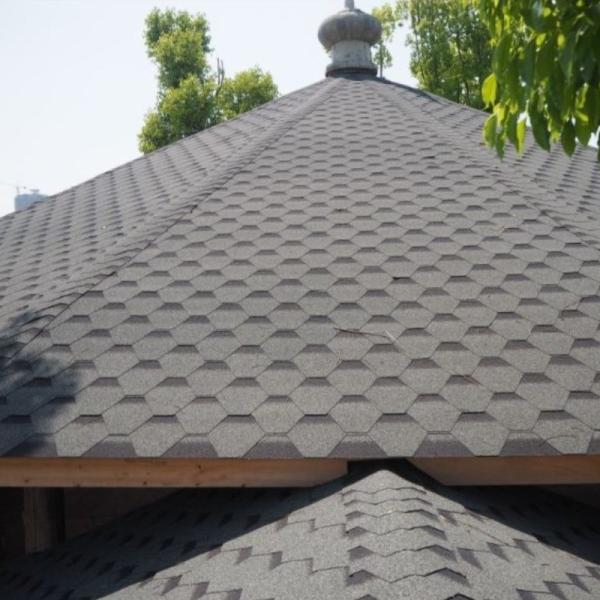 Black Roofing Asphalt Shingle Anti Corrosion For Building Roofs