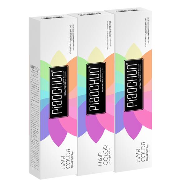 Professional 100ML Permanent Hair Color Cream 58 Colors Low Ammonia for Salon with PIAOCHUN