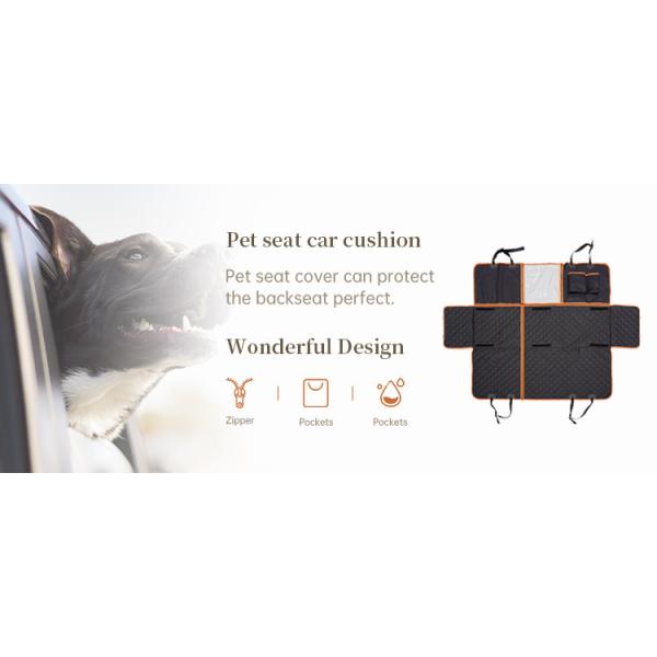 Dog Car Seat Cover for Back Seat, 4-in-1 Waterproof Pet Dog Seat Cover for SUV 100% Scratchproof Nonslip