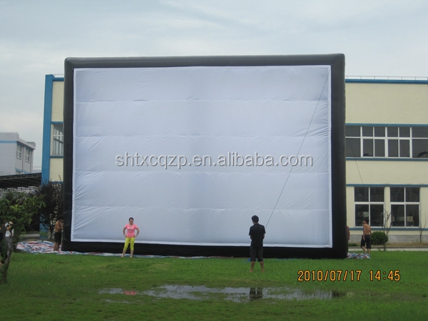 Outdoor Inflatable Advertising Screen PVC Material with Blower Waterproof Commercial Grade Movie Screen CE Certified