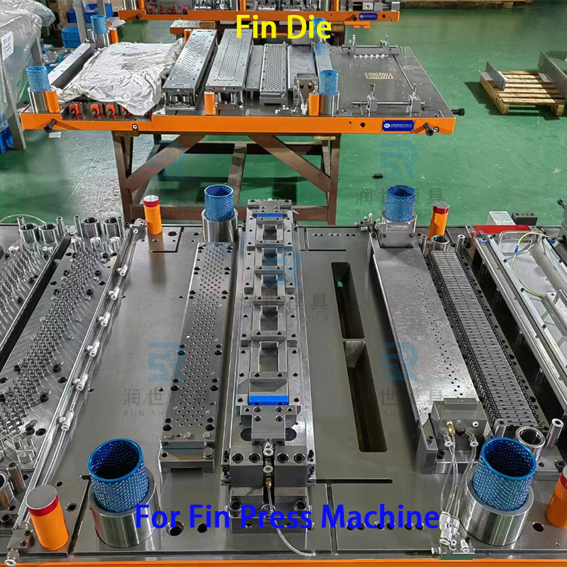 High Speed Fin Press Die And Servo Control Fin Press Line For Pressing Aluminum Foil
