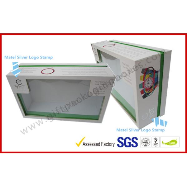 Electronic Watch Apparel Gift Boxes , Lid and Base Printed Gift Packaging