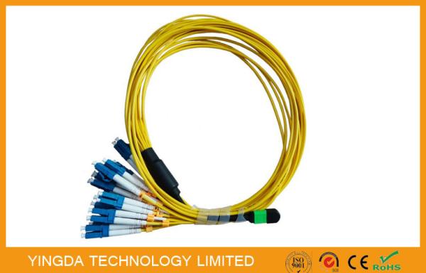 O multi - cabo do pacote de fibra MTP MPO, MPO - LC ventila para fora o cabo de remendo 2mm