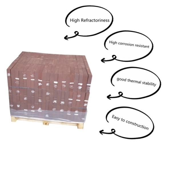 Kiln Converter Fired Magnesia Material Fire Proof Customized Refractory Magnesium Brick