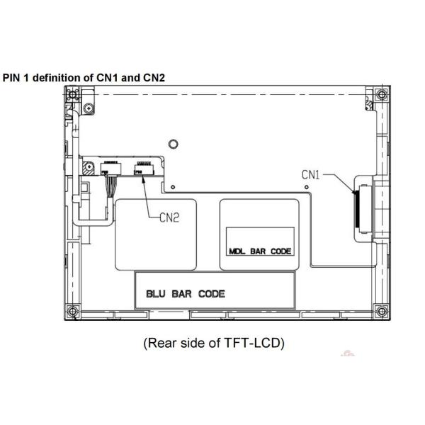 AUO G057VN01 V2 Industrial TFT Display 5.7 Inch 640 X 480 Dots LCD Panel Sunlight Readable