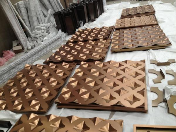 Gold Stainless Steel Perforated  Panels For Sunshades/Louver/Window Screen