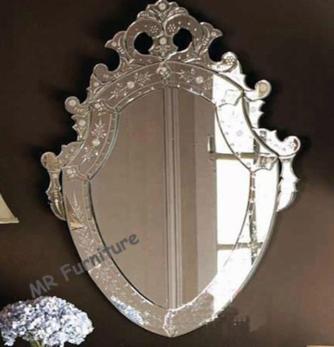 Modern Art Venetian Wall Mirror 4mm Thickness Wall Mirror Long Life Span
