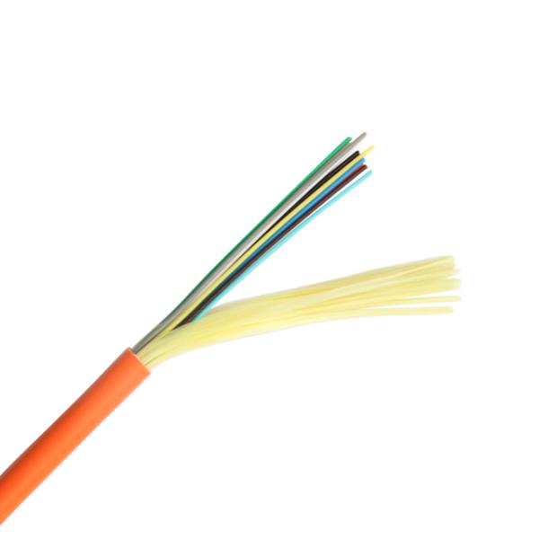 24F G652D Indoor Distribution Fiber Optic Cable PVC Jacket For CCTV 24 CORE