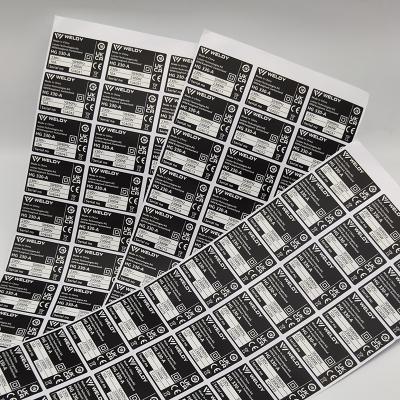 BOPP Paper Packaging Label Stickers Waterproof Varnishing Industrial Adhesive Labels