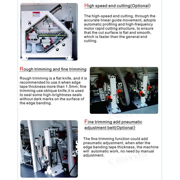 Fully Automatic Edge Bander Machine SKDT540 With Corner Cutting Woodworking Machine
