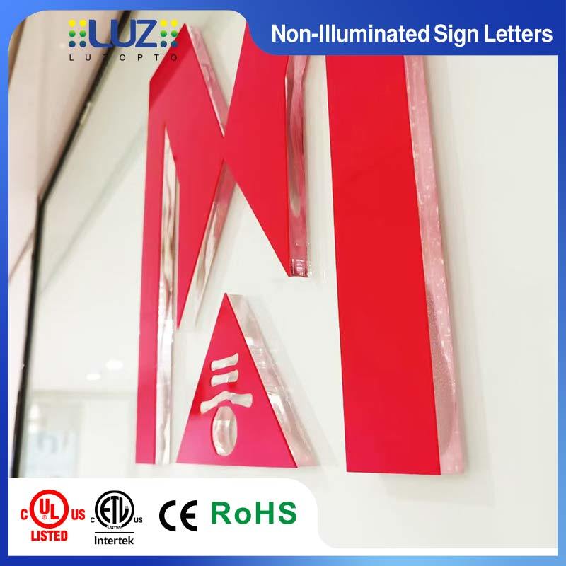 Custom 3D Double-Layer Acrylic Letters | Crystal Acrylic Dimensional Signage
