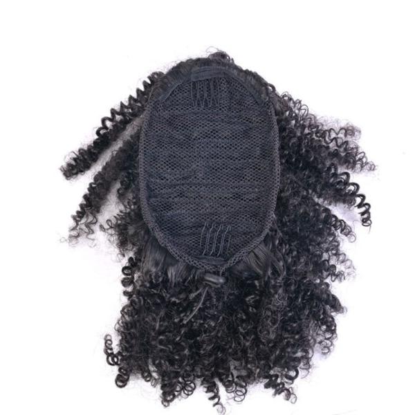 Longest Hair Ratio 50% Synthetic Hair Braided Chignon for Rubber Band Attachment