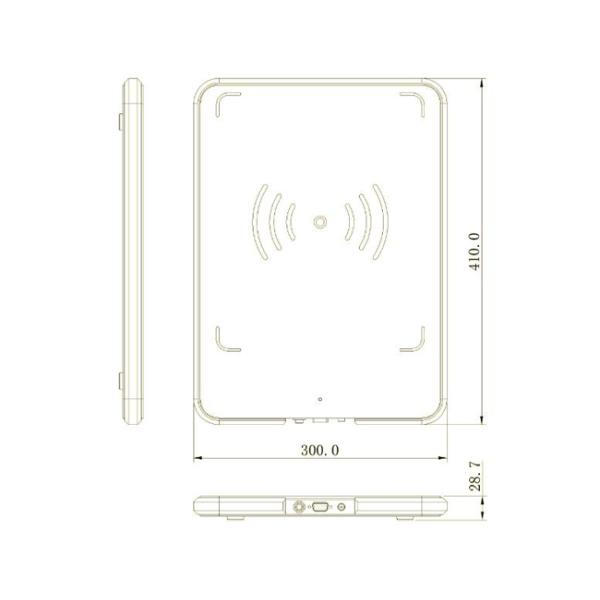 Обнаружение RFID EMI интегрировало читателя, прочного читателя RFID RS232 для карты