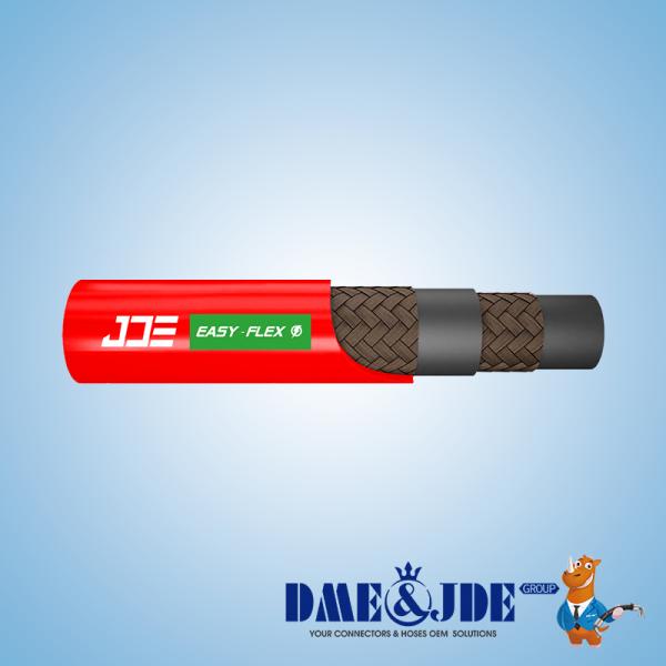 R3 Red Smooth Cover Textile Braided OEM Hoses Hydraulic Fluid Hose