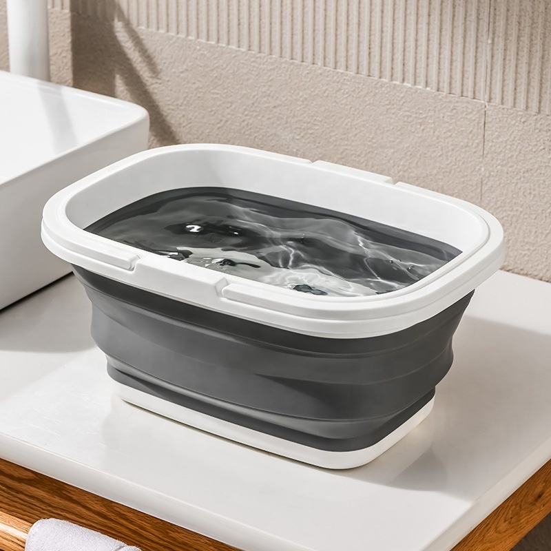 Outdoor Portable Foldable Hand Basket Outdoor Picnic Basket Foldable Mop Bucket Household Laundry Basket Portable Foldable Basin
