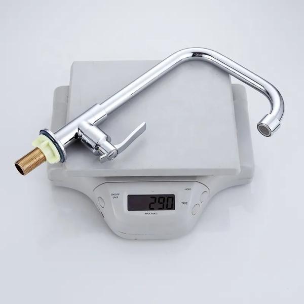 304 Stainless Steel Kitchen Faucet With Monochrome Brass Sprayer And Single Lever