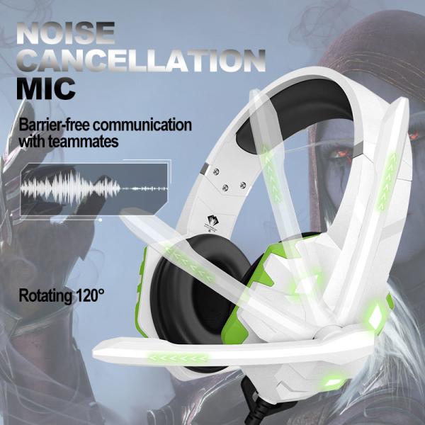PC PS5 Xbox One Custom Gaming Headsets with Noise Canceling Mic 7.1 Surround Sound