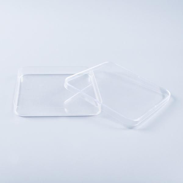 Sterile Square Petri Dish Smooth Surface 90x15mm