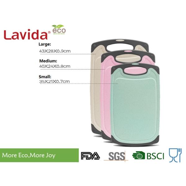 Non - Odor Bamboo Fiber Tray Cutting Board Easy Cleaning Unbreakable For Home Restaurant