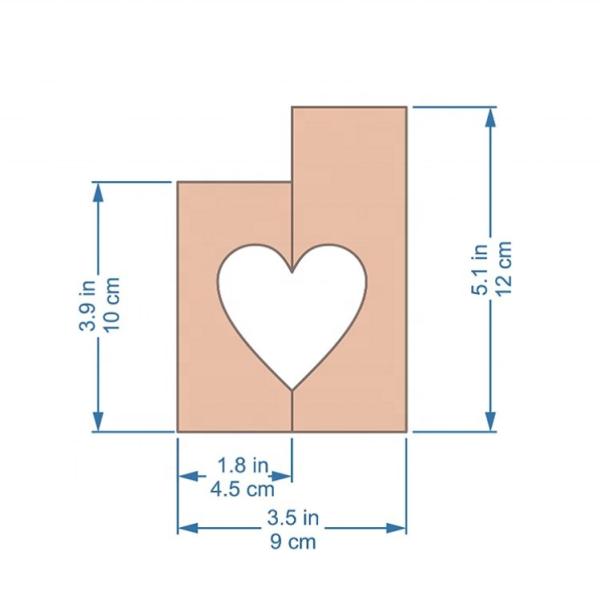 Wholesale Wooden heart shaped Decorative candles holder for Wedding gift Customize wooden candle holder