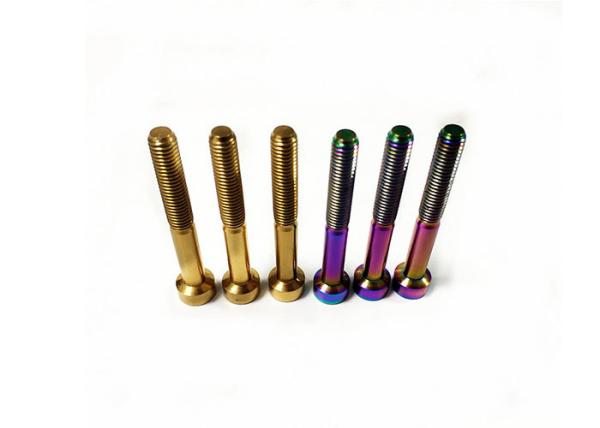 Motorcycle Titanium Bolts Screws Round Head Bolts Din 912 M5 Titanium Screws