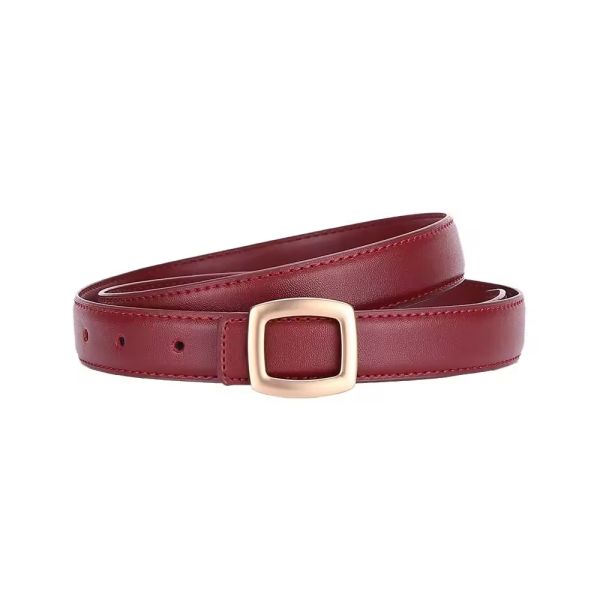 2026 New Trendy Genuine Leather Women's Alloy Buckle Belt Hot Sale Lady or Girl