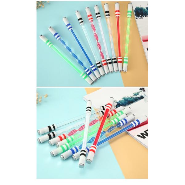 Plastic Luminous Hand Spinner Pen for Stress Relief and Creative Writing Length of 0M