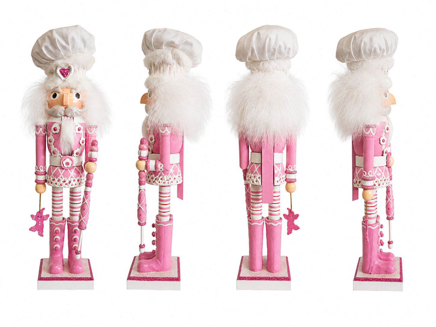 Custom Pink Baker Girl Nutcracker for Christmas Display