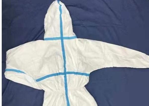 Non - Woven Fabric Safety Disposable Protective Suit Full Body Protection