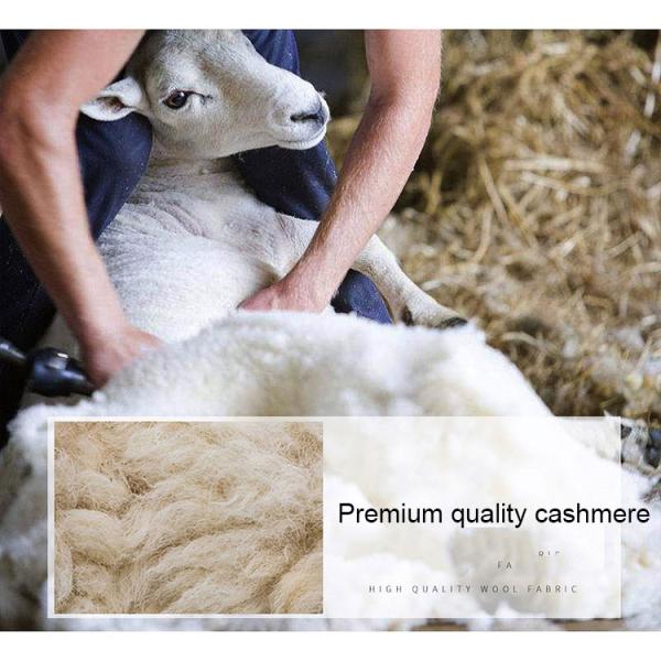 Capa de cachemira de lana de doble cara de mediana edad, elegante y sostenible para el negocio de los hombres