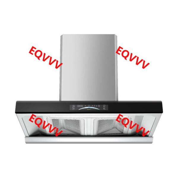 Sleek LED Wall Mounted T Shaped Chimney Hood With Touch Control , model T-956C