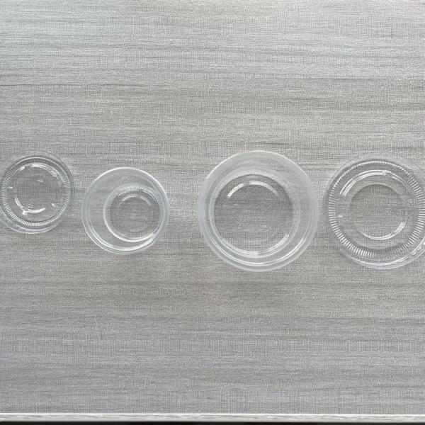 Biodegradable Portion Container Round Disposable PP Plastic Sauce Cup with Lid Taste Cup