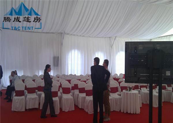 2000 Capacity Marquee Outdoor Party Tents With Soft PVC Walls / Glass Walls