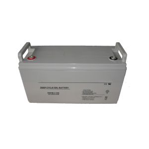 12V100AH Pure Gel Battery with M8 Screw Hole Size and 12 Years Design Life for Solar Storage