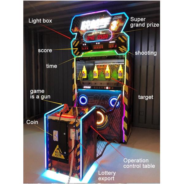 Coin Operated Fast Shooter Latest Fast Gunman Shooting Video Game Machine For Sale