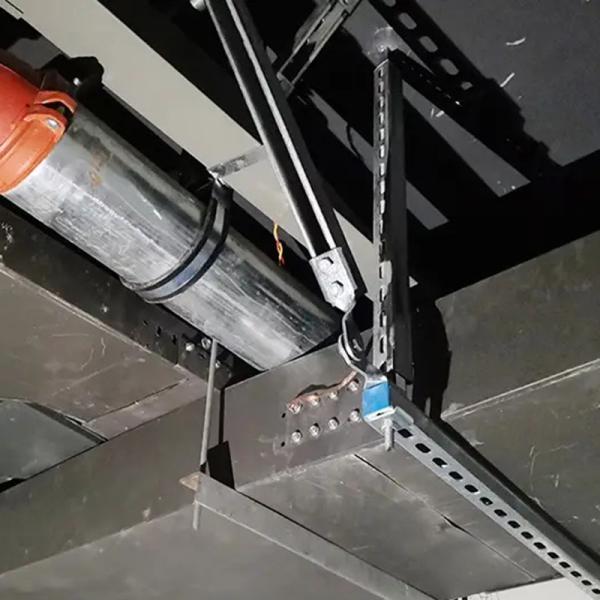 Customized Electrical Seismic Bracing For Plumbing Pipe System Walls