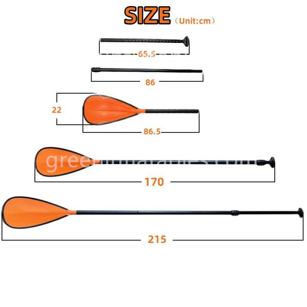 Customized High Quality Adjustable Anti-Twist Aluminum SUP Paddle