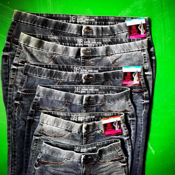 Ladies High Rise Denim Jeggings