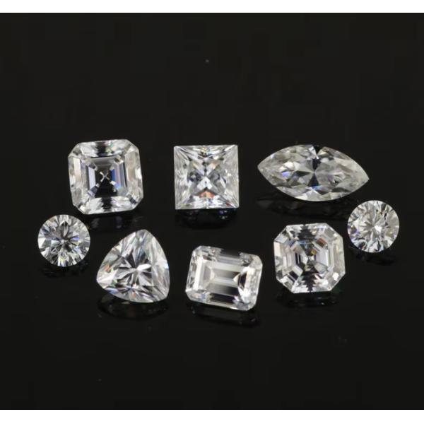 Обручальное кольцо Белый свободный мойсанит Алмаз 0,9 мм - 3 мм Кубический циркония