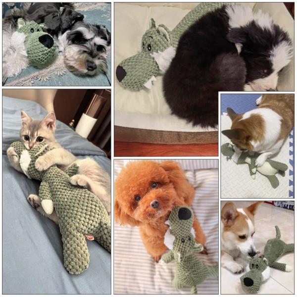 Soft Interactive Set Pet Dog Bites Toy Squeaky Chew Dog Toys For Pets Dog Companion Molar Toys Type Interactive Toys