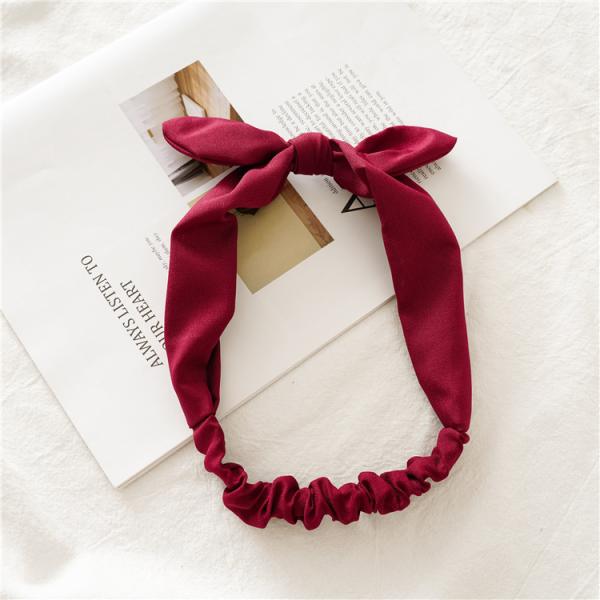 Rabbit ears hair bands with bows all wear elastic band knot cute hair bands headwear thick hair bands