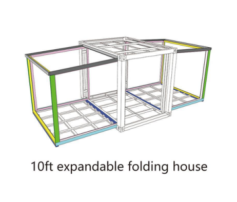 10ft Fully Galvanized Expandable  Folding House