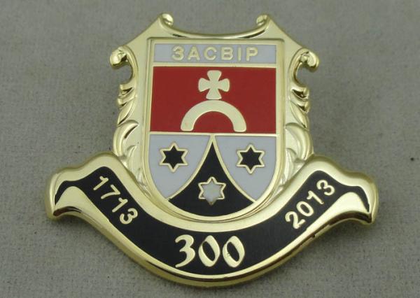 3D Die Stamped Brass / Gold Plating Metal Pin Army 1.25 Inch