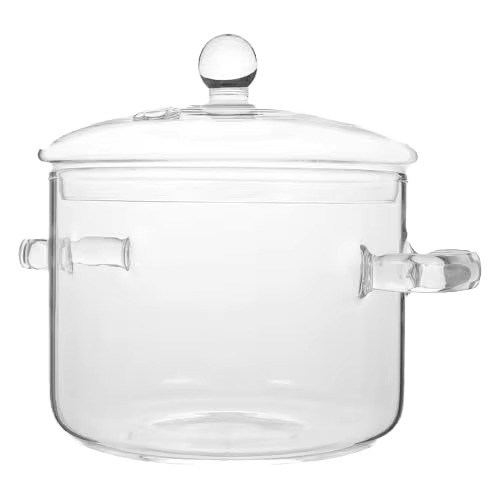 Modern Heat Resistance Glass Cooking Pot Multi Functional Tableware Soup Set